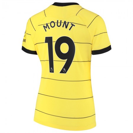 Billiga Fotbollströjor Chelsea Mason Mount 19 Dam Borta tröja 2021/22 Kortärmad 
